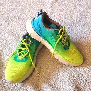 Excellent Cole Haan ZeroGrand Journey Runner sneaker. Yellow-Green-Blue. Size 6
